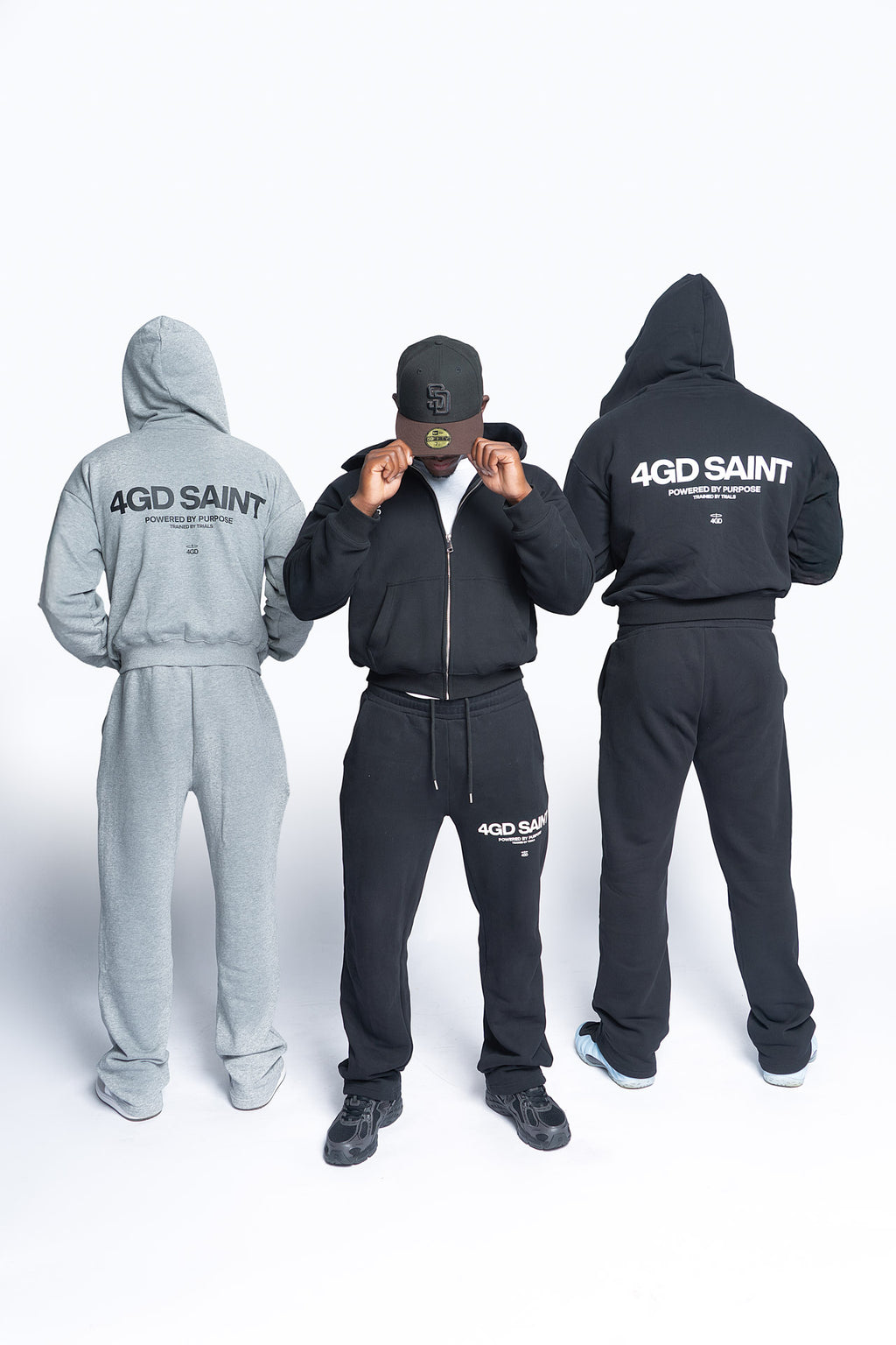 SAINT Performance Boxy Crop Zip Hoodie