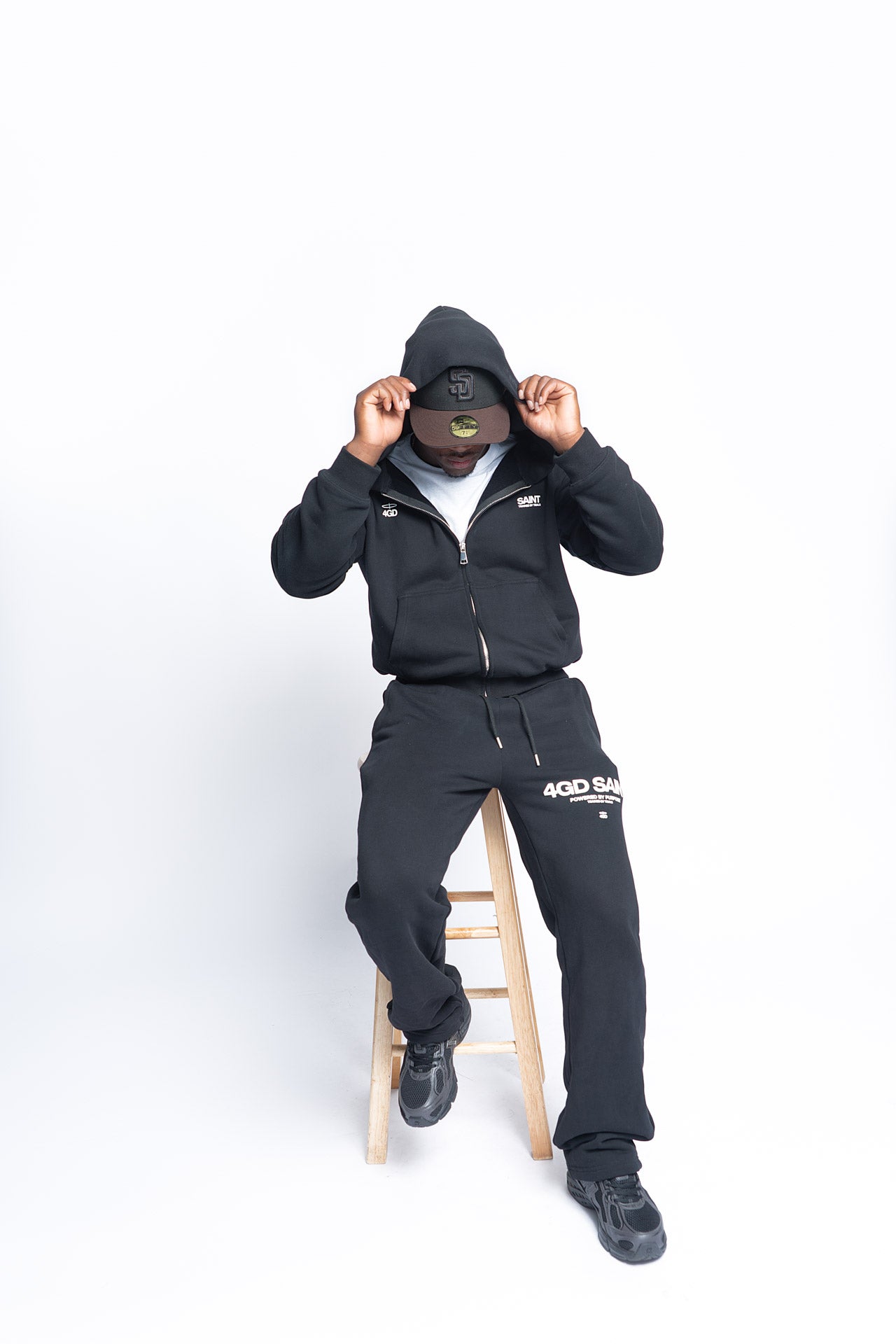 SAINT Performance Boxy Crop Zip Hoodie