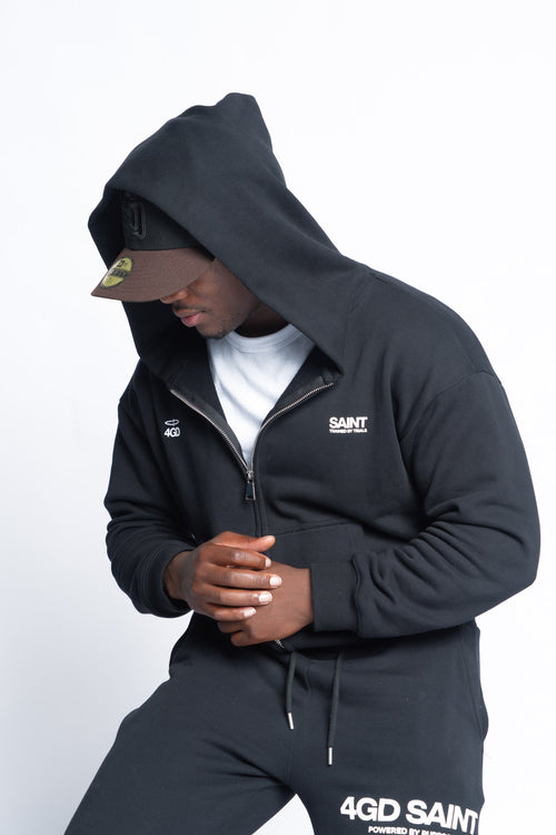 SAINT Performance Boxy Crop Zip Hoodie