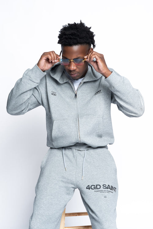 SAINT Performance Boxy Crop Zip Hoodie